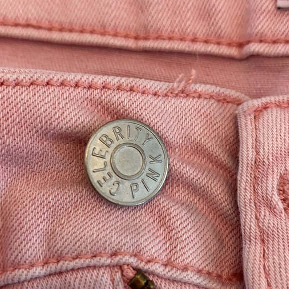 Celebrity “Pink Quartz” Pink Denim Shorts, Plus Size - Picture 4 of 11